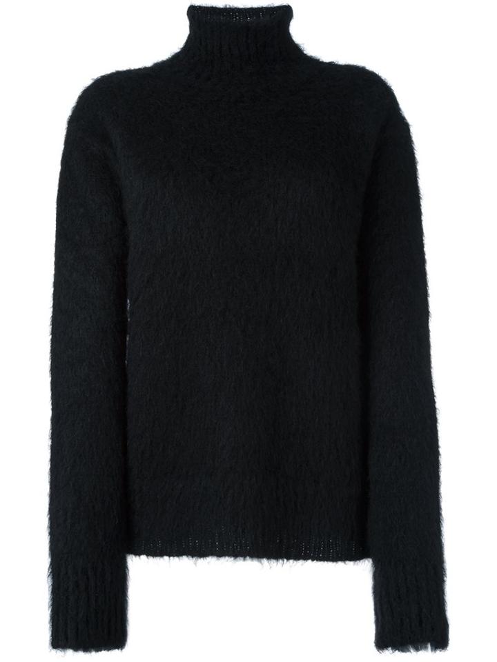 Msgm High Neck Jumper, Women's, Size: 42, Black, Acrylic/polyamide/mohair