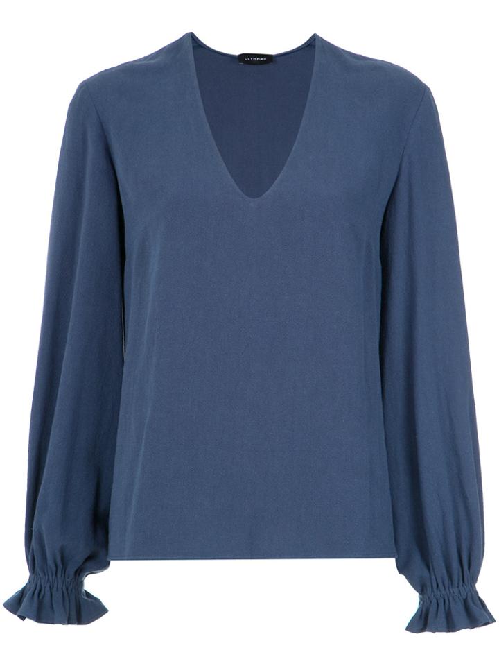 Olympiah Long Sleeves Blouse - Blue