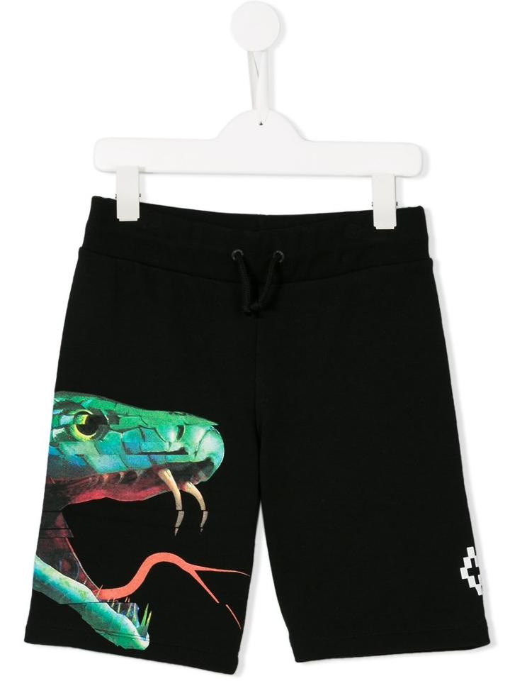 Marcelo Burlon County Of Milan Kids Mini Me Shorts, Boy's, Size: 12 Yrs, Black