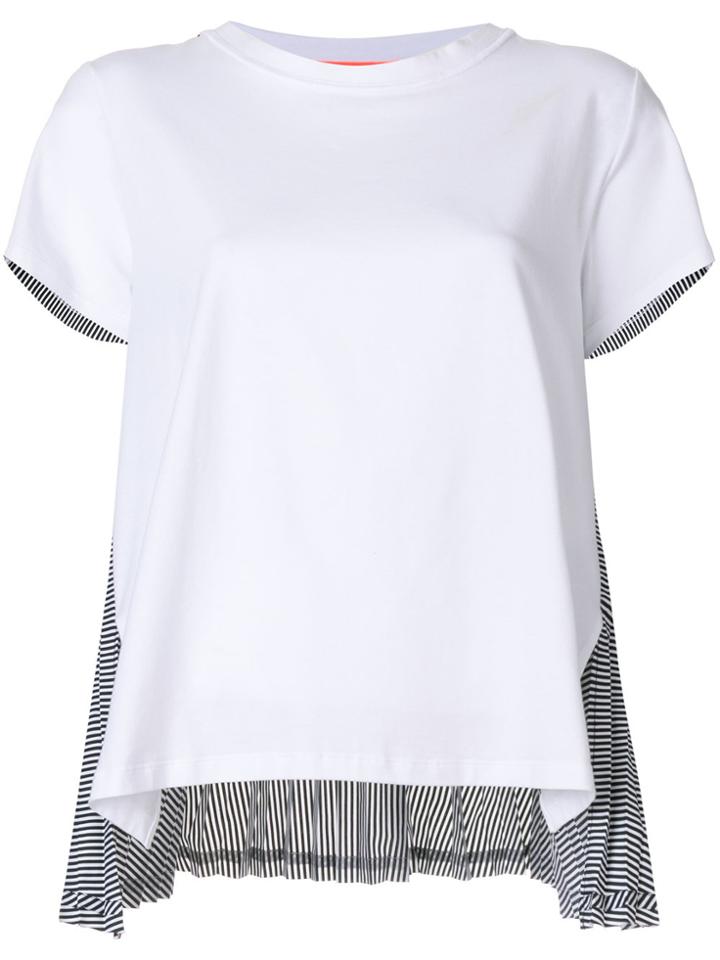 Smarteez Contrast Back Blouse - White