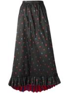 Philosophy Di Lorenzo Serafini Flower Long Skirt - Black