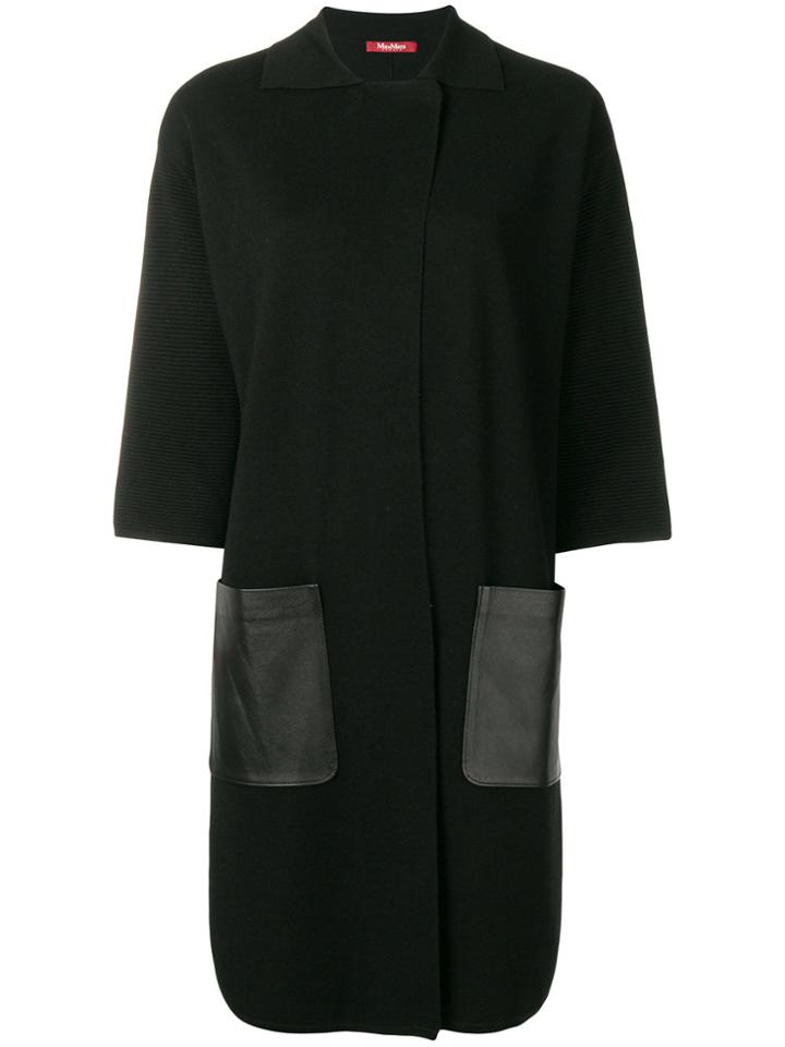 Max Mara Studio Open Front Cardi-coat - Black