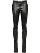 Rick Owens Lambskin Leather Leggings - Black