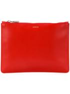 Jil Sander Logo Clutch Bag - Red
