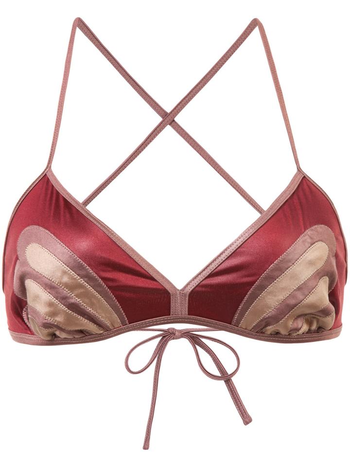 Morgan Lane Reese Bikini Top - Red