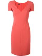 Emporio Armani Scalloped V-neck Dress