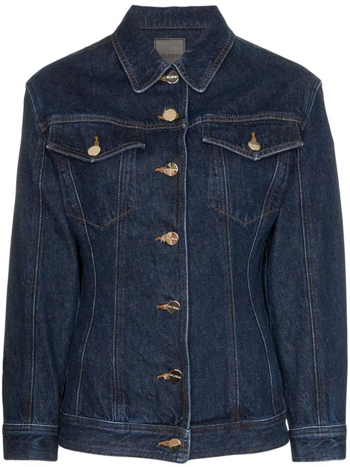 Goldsign Fitted-waist Denim Jacket - Blue