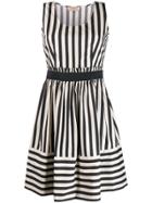 Twin-set Striped Midi Dress - Neutrals