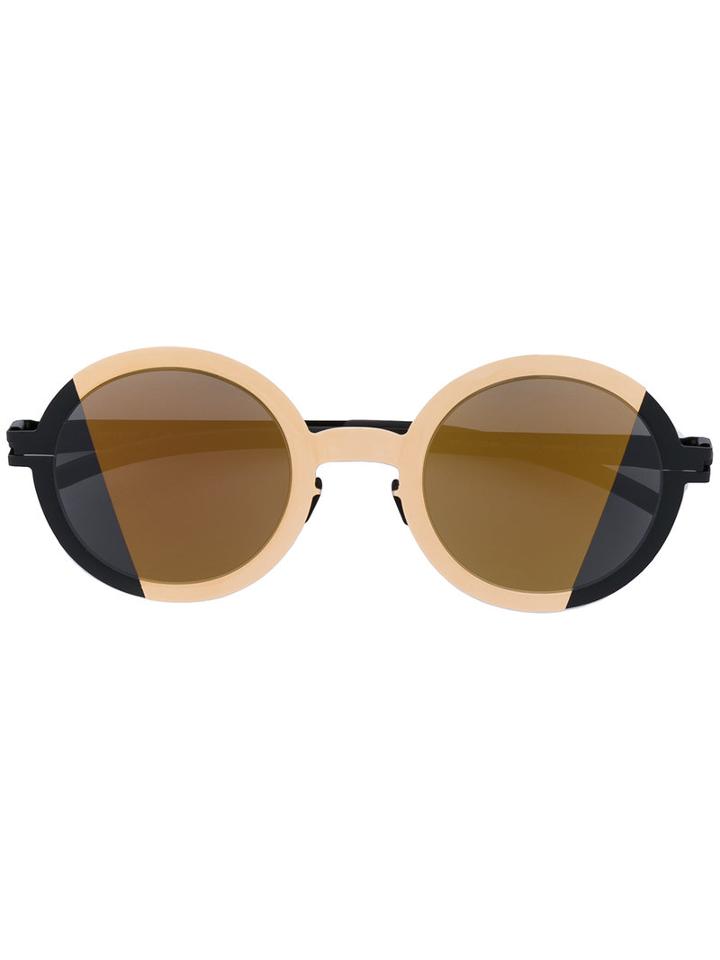 Mykita - Round Bi-tone Sunglasses - Unisex - Metal (other) - One Size, Grey, Metal (other)