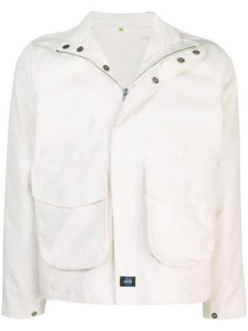 Childs Funnel Collar Jacket - White