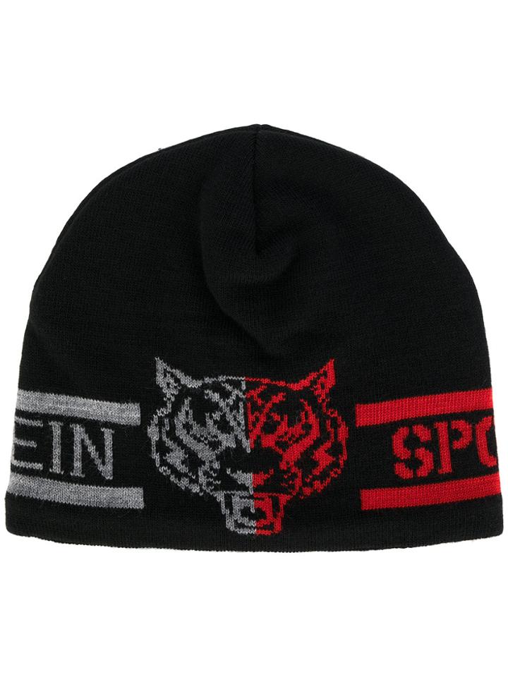 Plein Sport Logo Beanie Hat - Black