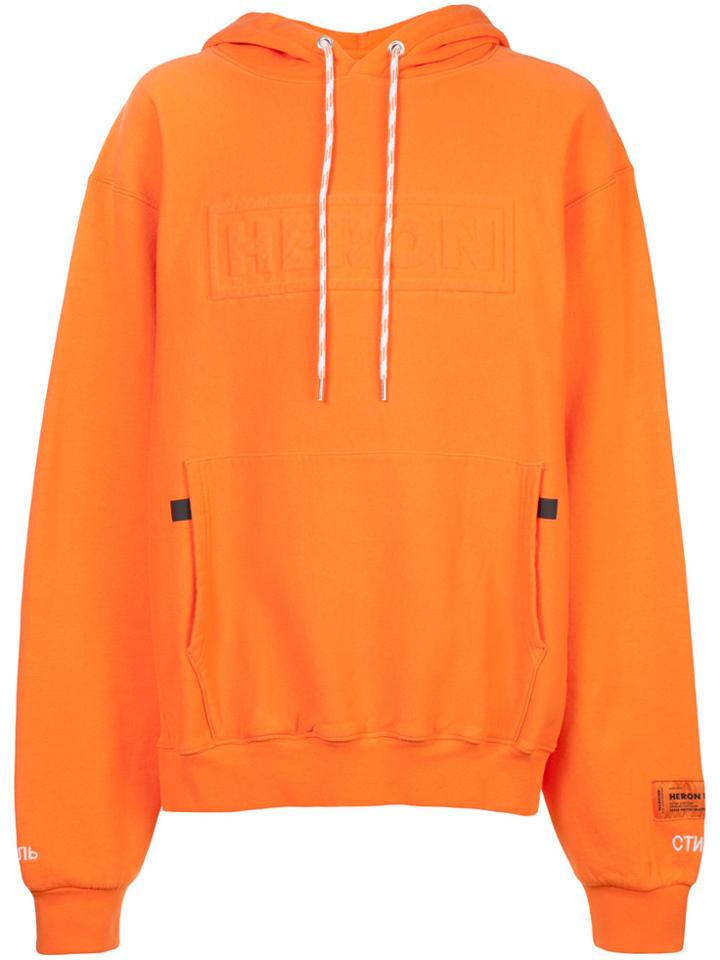 Heron Preston Logo Hoodie - Yellow & Orange
