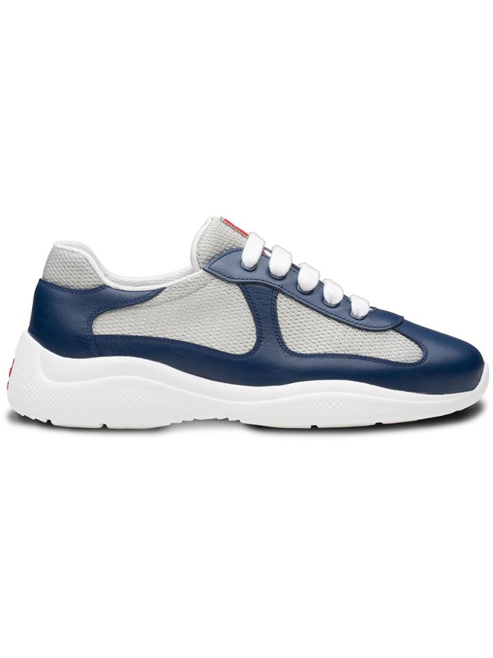 Prada Color Block Sneakers - Blue
