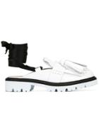 Msgm Tie Ankle Brogues - White
