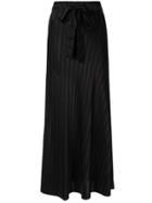 Lee Mathews Tie Waist Straight Skirt - Black
