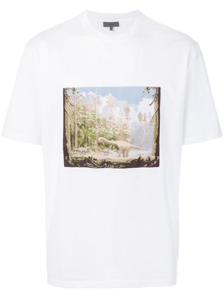 Lanvin Dinosaur Print T-shirt - White