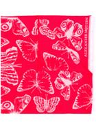 Alexander Mcqueen Patterned Long Scarf - Red
