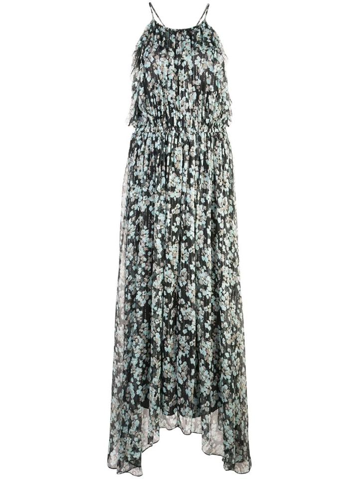 Jason Wu Floral Flared Maxi Dress - Green