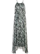 Jason Wu Floral Flared Maxi Dress - Green