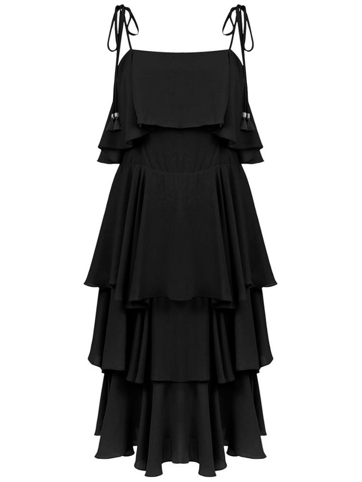 Olympiah Primosole Midi Dress - Black