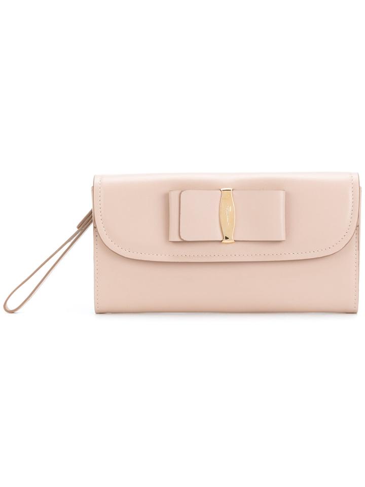Salvatore Ferragamo Vara Organizer Wallet - Pink & Purple