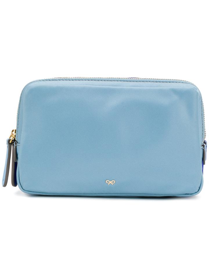 Anya Hindmarch Strack Triple Make Up Bag - Blue