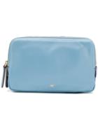 Anya Hindmarch Strack Triple Make Up Bag - Blue