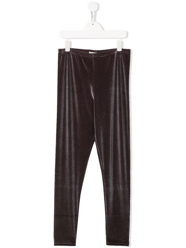 Douuod Kids Teen Textured Leggings - Brown