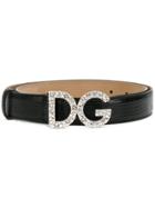 Dolce & Gabbana Logo Buckle Belt - Black