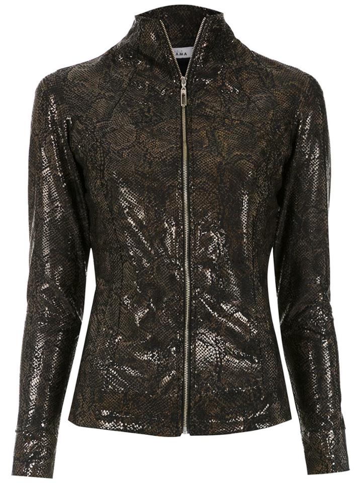 Amir Slama Printed Jacket - Black