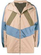 Valentino Contrast Colour-block Windbreaker - Neutrals