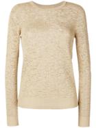 Michael Michael Kors Metallic Jacquard Jumper - Nude & Neutrals