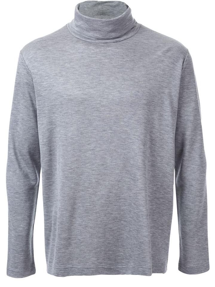 Cityshop Turtleneck Relaxed Fit Sweatshirt, Men's, Size: S, Grey, Polyester/tencel