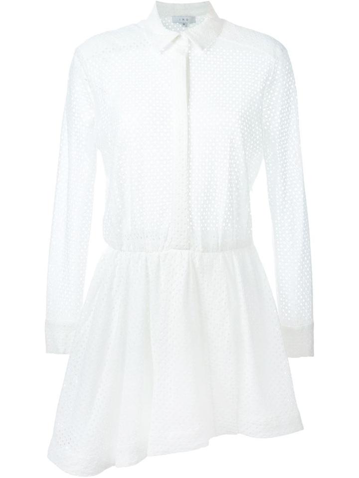 Iro Gail Dress, Women's, Size: 38, White, Nylon/cotton