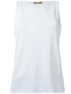 Cruciani Sleeveless Blouse, Women's, Size: 40, White, Viscose
