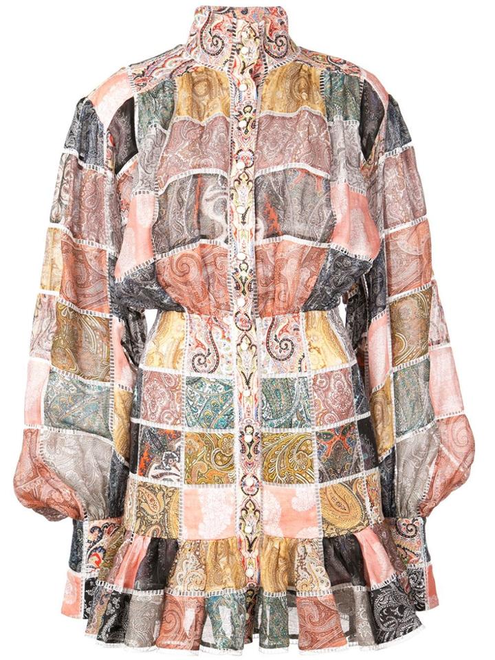 Zimmermann Paisley Patchwork Dress - Blue