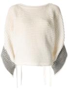 3.1 Phillip Lim Cropped Oversized Sleeve Sweater - White