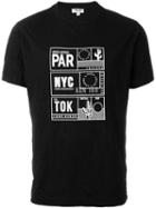 Kenzo Travel Tags T-shirt, Men's, Size: S, Black, Cotton/polyester