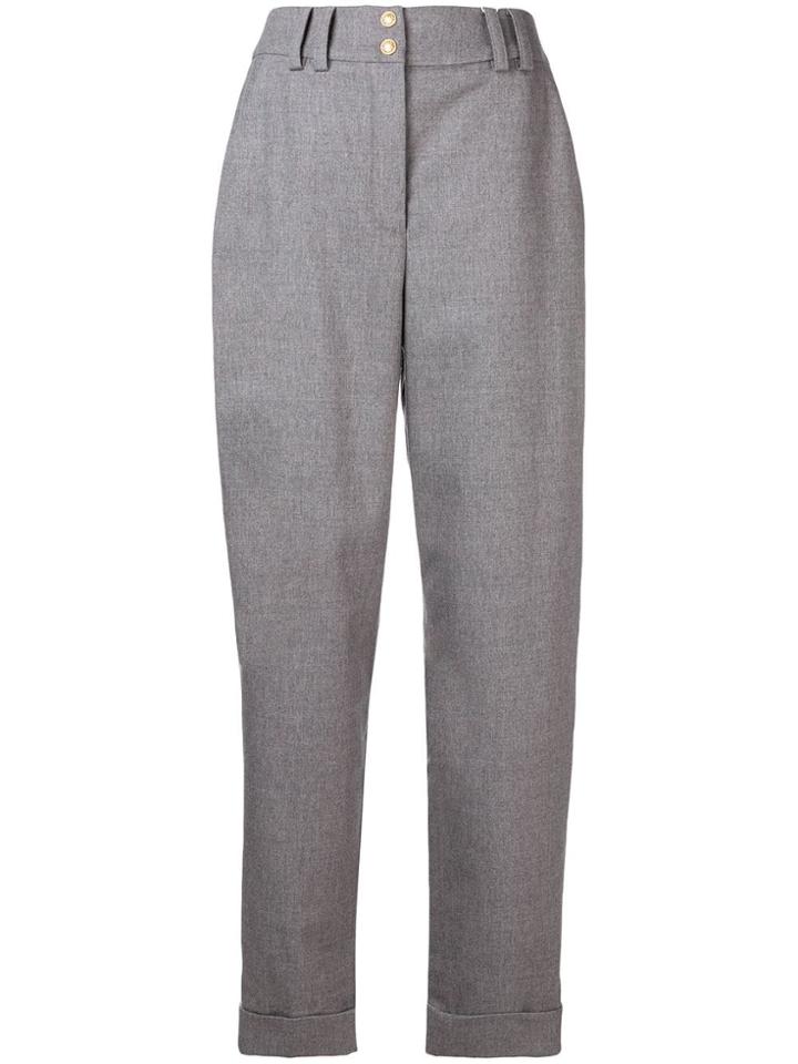 Balmain Straight Leg Trousers - Grey