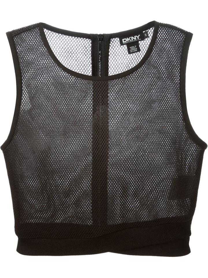 Dkny Mesh Cropped Top