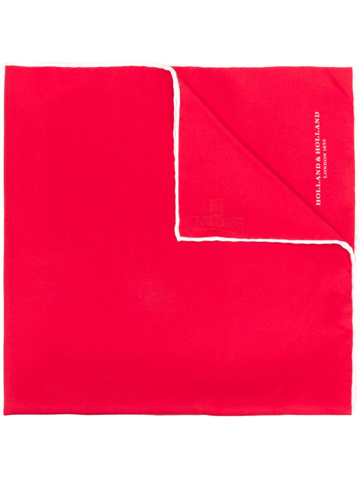Holland & Holland Finished Edge Scarf - Red