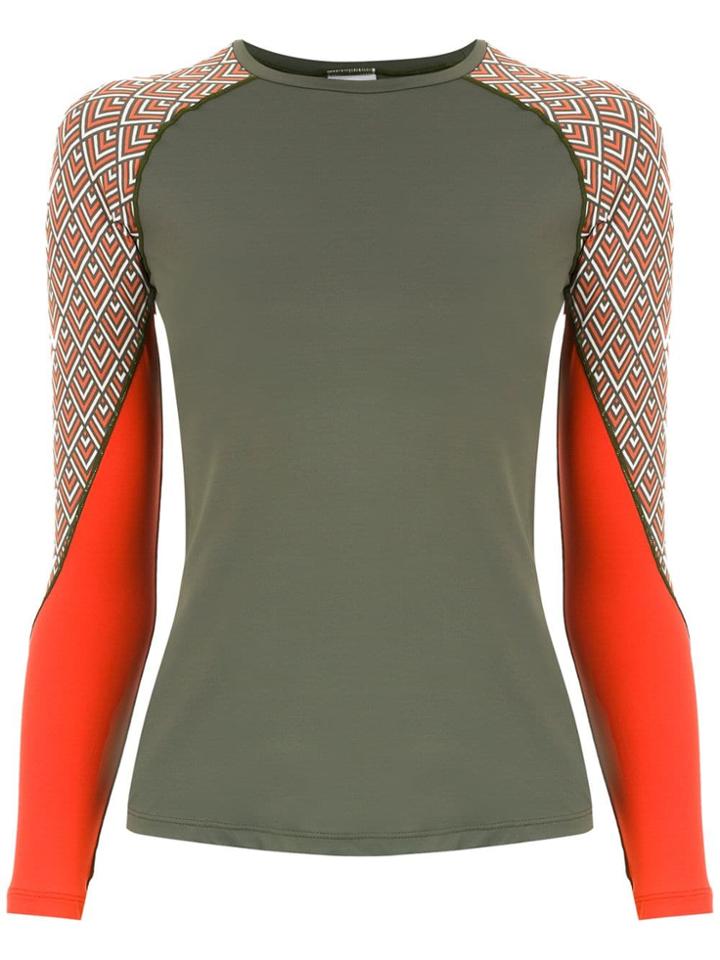 Track & Field Long Sleeved Surf T-shirt - Green