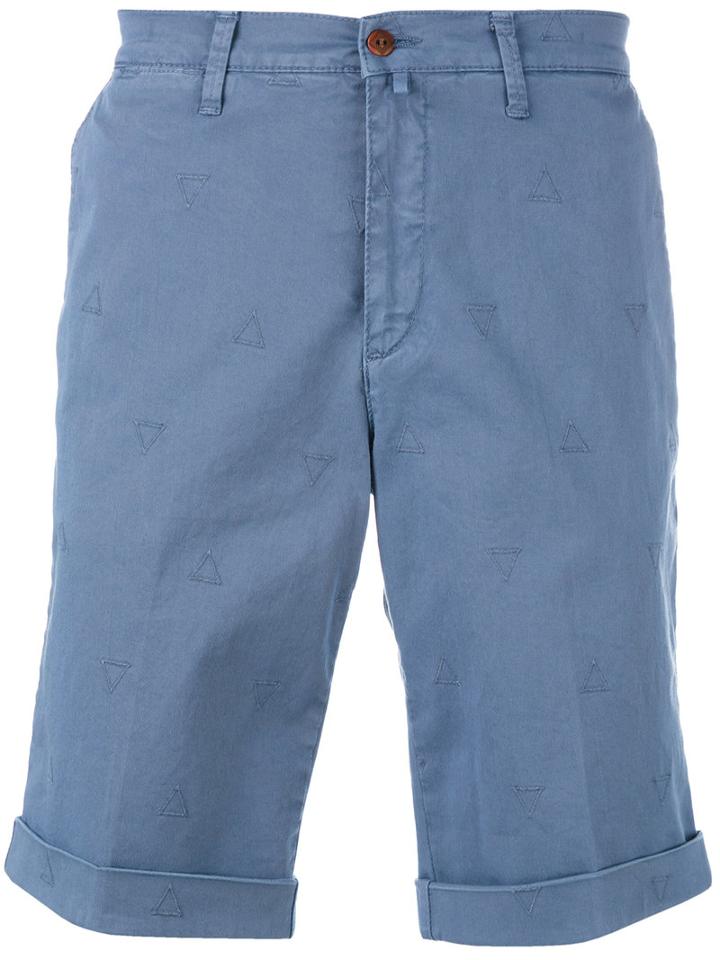 Briglia 1949 - Cuffed Shorts - Men - Cotton/polyester/spandex/elastane - 48, Blue, Cotton/polyester/spandex/elastane