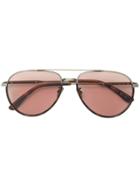 Bottega Veneta Eyewear Aviator Sunglasses - Brown