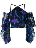 Roland Mouret Cropped Floral Top - Multicolour