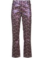Philosophy Di Lorenzo Serafini Floral Sparkle Flared Trousers - Pink &