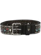 Htc Hollywood Trading Company Studded Buckle Belt, Women's, Size: 95, Black, Leather/metal