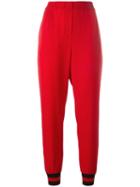 Philipp Plein Pineapple Jogging Trousers, Women's, Size: Small, Red, Cotton/viscose/spandex/elastane