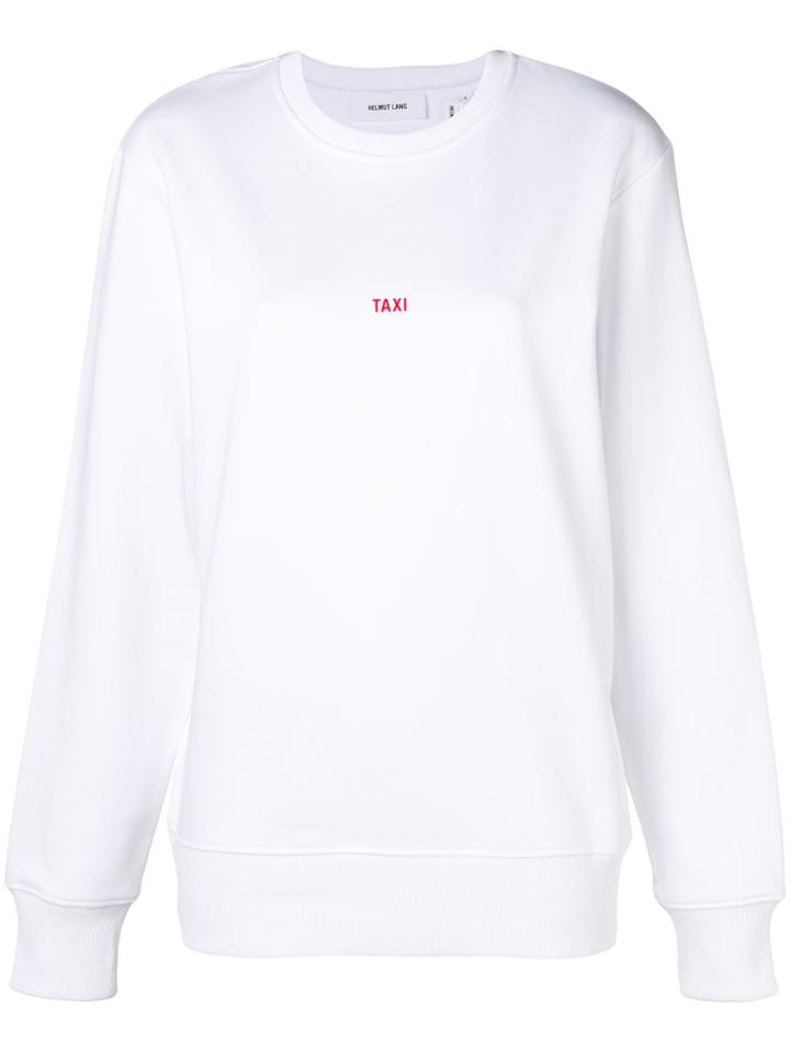 Helmut Lang Taxi Print Sweatshirt - White