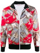 Palm Angels Hot Bridle Print Track Jacket - Red